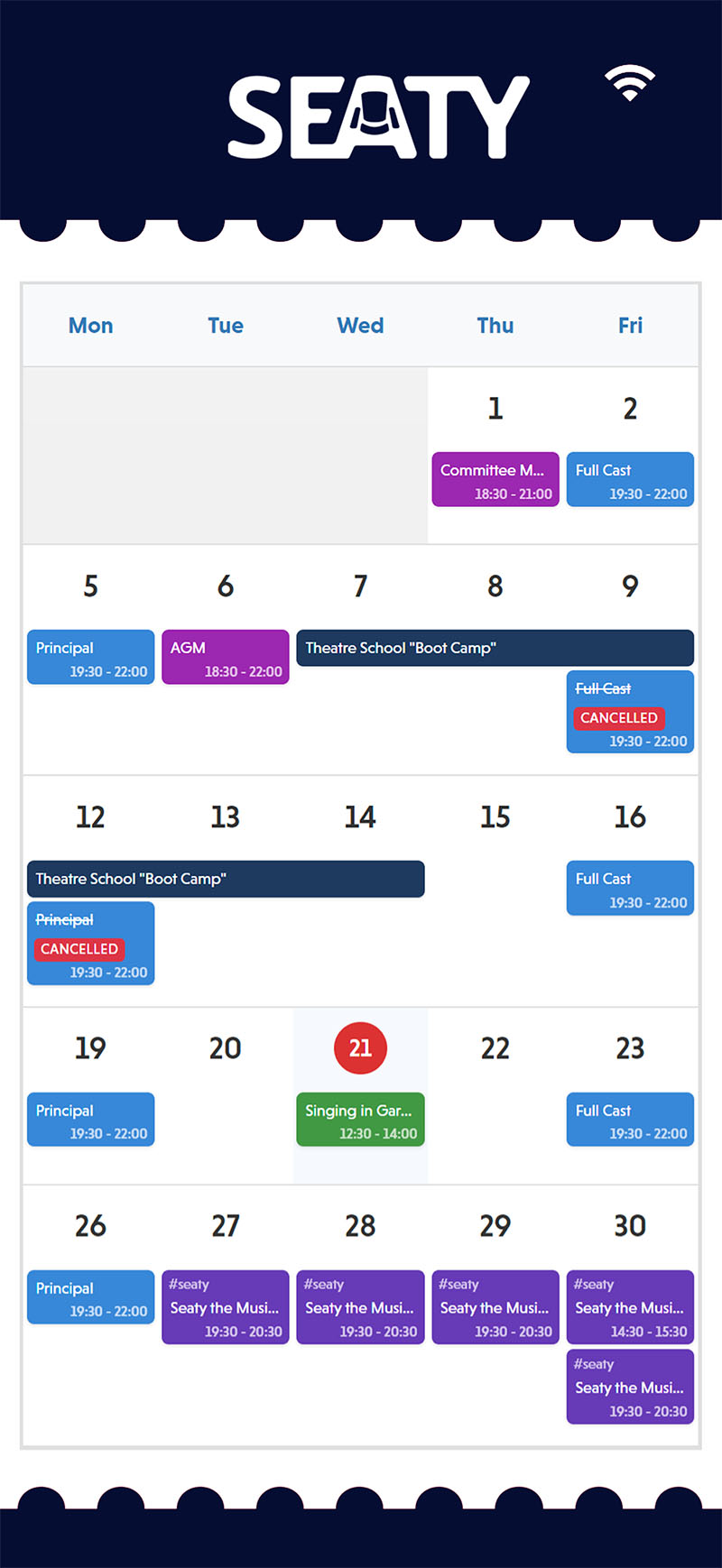 Mobile ticket scanning interface