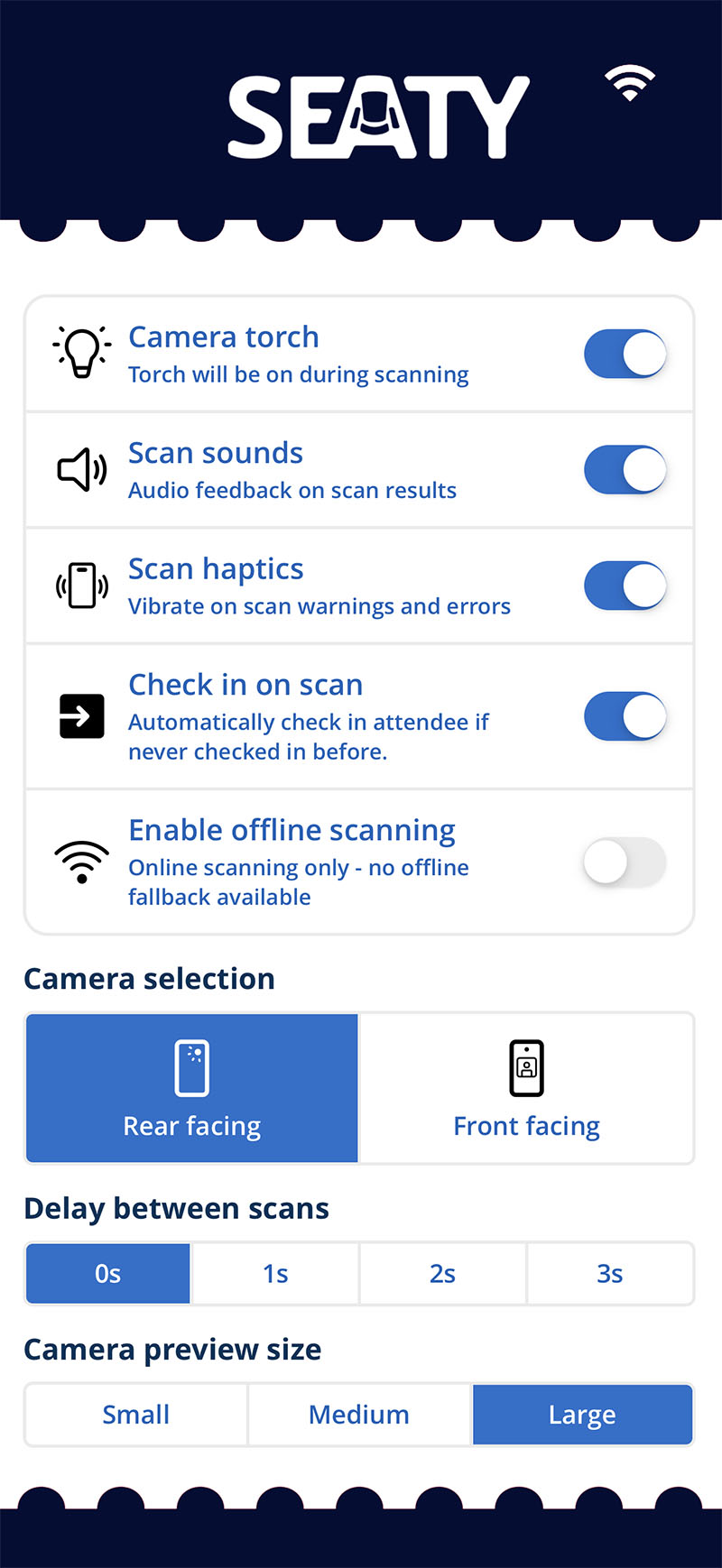 Attendance and live event management interface